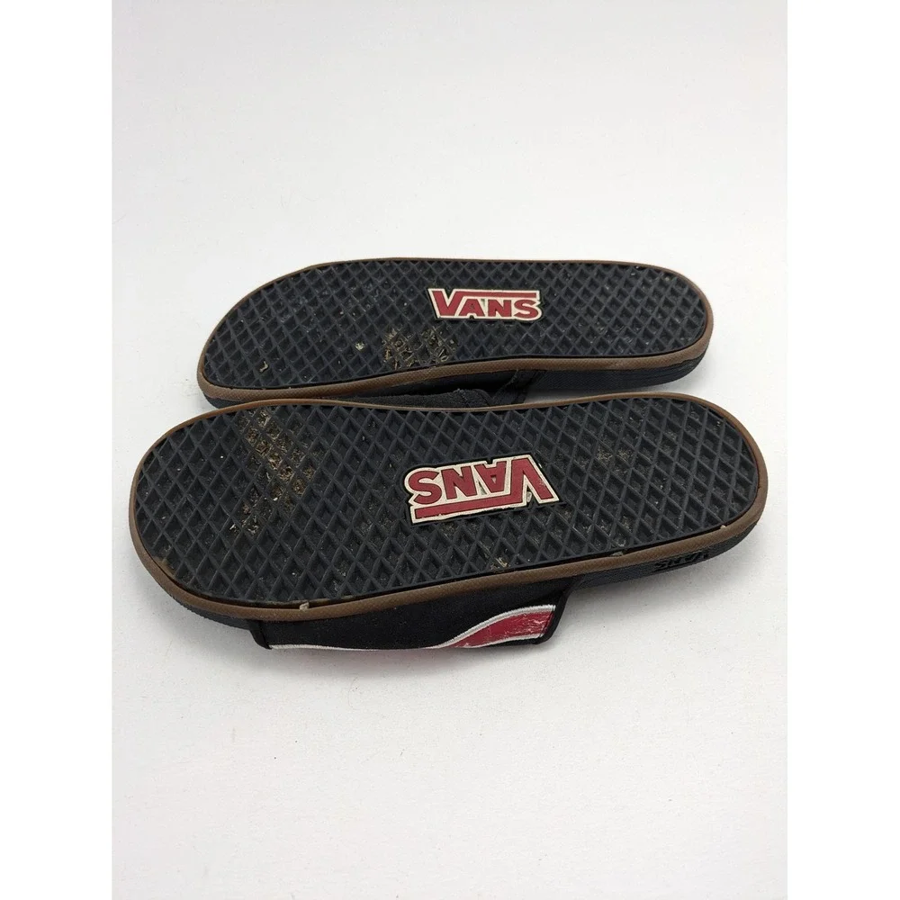 Vintage Mens Vans Skateboarding Condos Y2K Black Red Sandals 44113-76 Size 10